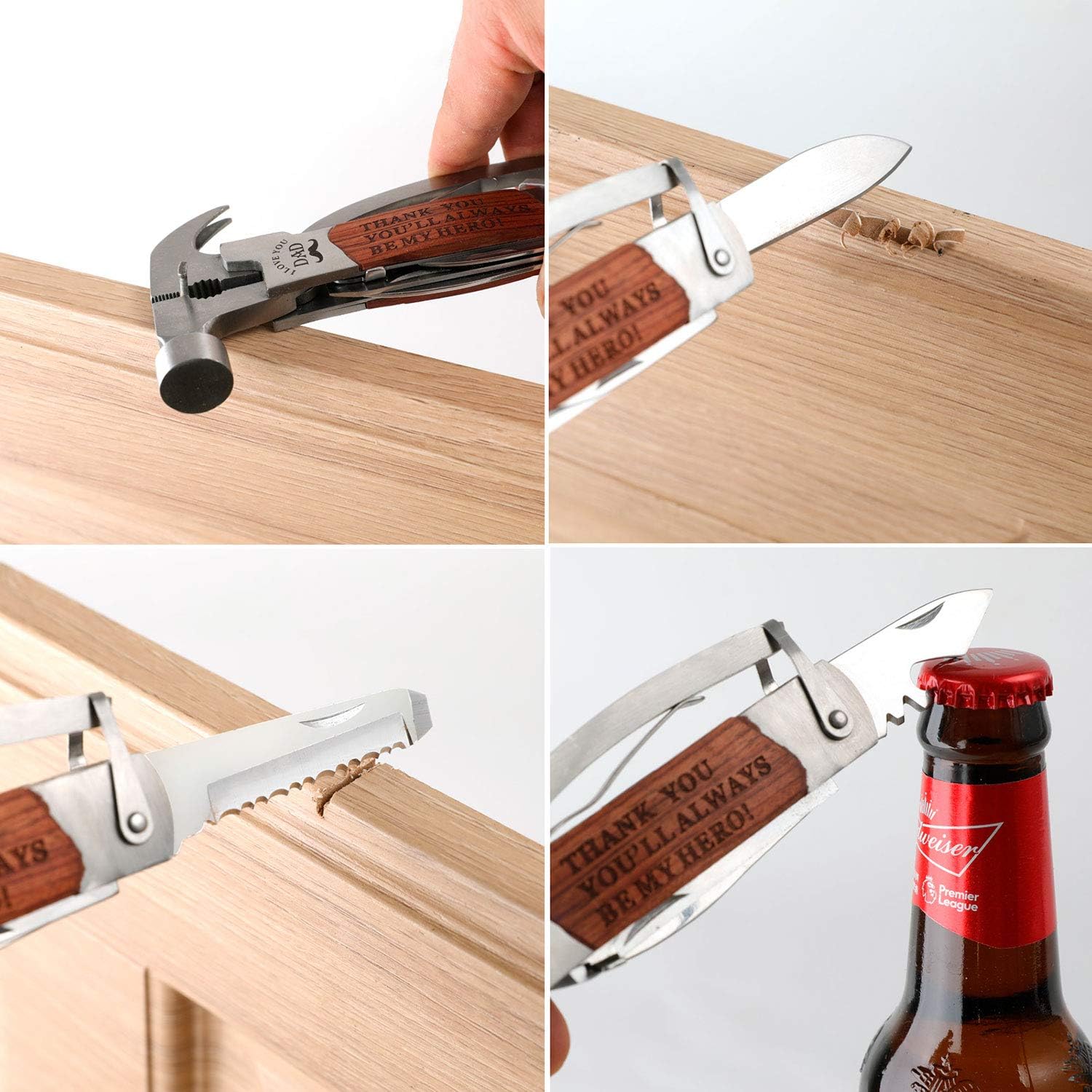 9379 Fathers Day Gifts, Dad Birthday Gifts for Dad from Daughter Son, All in One Tools Hammer Multitool, Opener Screwdriver, Cool Gadget Christmas Gifts Stocking Stuffer for Men, Outdoor Camping 9379 Fathers Day Gifts, Dad Birthday Gifts for Dad from Daughter Son, All in One Tools Hammer Multitool, Opener Screwdriver, Cool Gadget Christmas Gifts Stocking Stuffer for Men, Outdoor Camping
